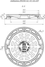 Дождеприемник чугунный ДМ1 (С250)-1-60 (850х100) — изображение 4